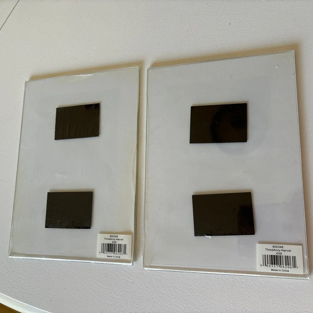 Vintage Fetco Acrylic Picture Frames Kids 4x6 Photo School Magnet Mom 3.5x5 5x7